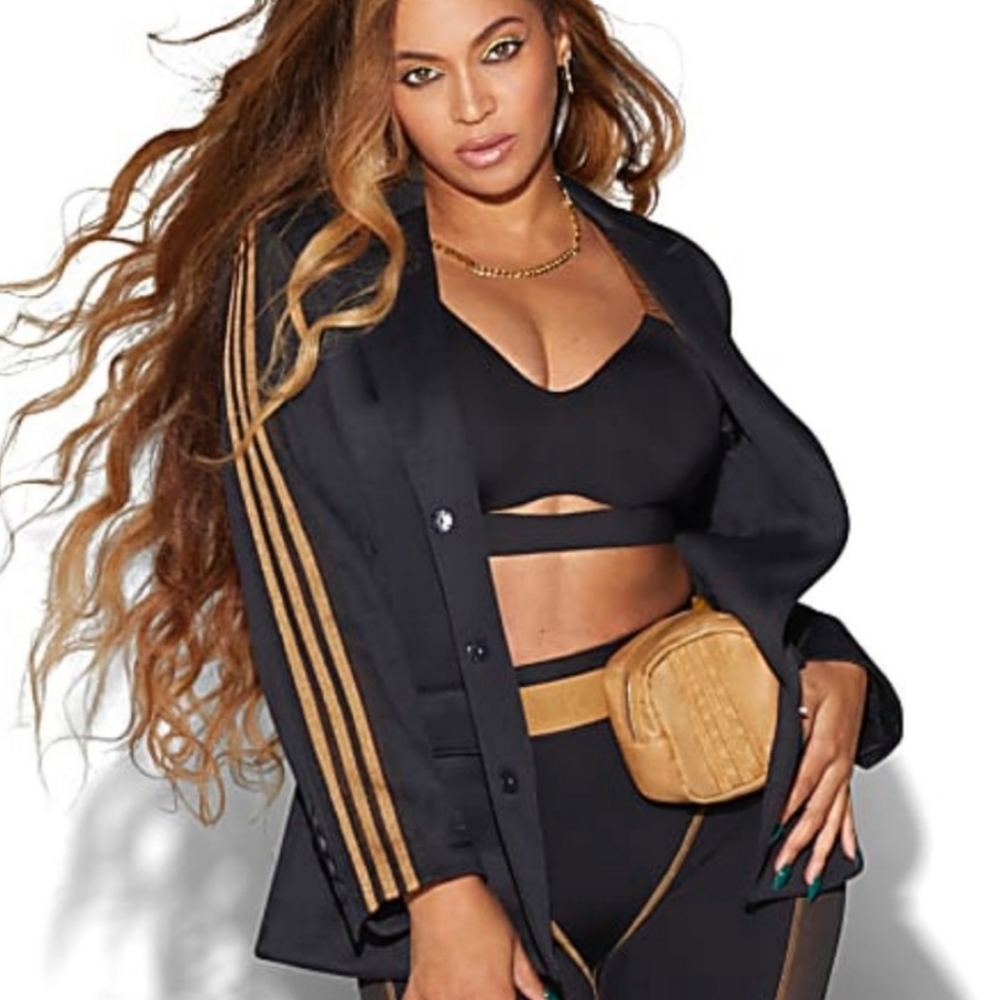 Adidas Ivy Park Black 3-Stripe suit